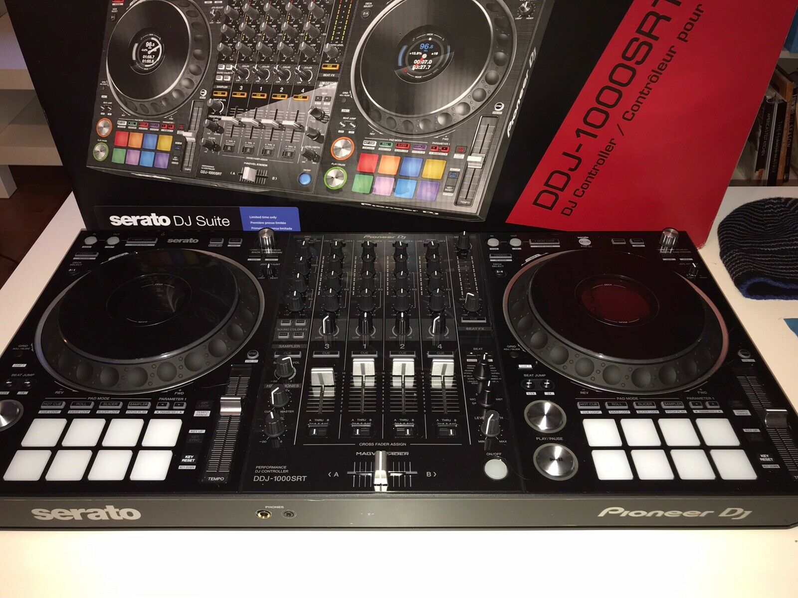 Zcela nov Pioneer DJ DDJ-1000SRT 4-kanlov profesionln DJ ovlada pro rekordbox dj