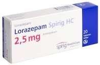 Lorazepam original de 2,5 mg a la venta sin receta